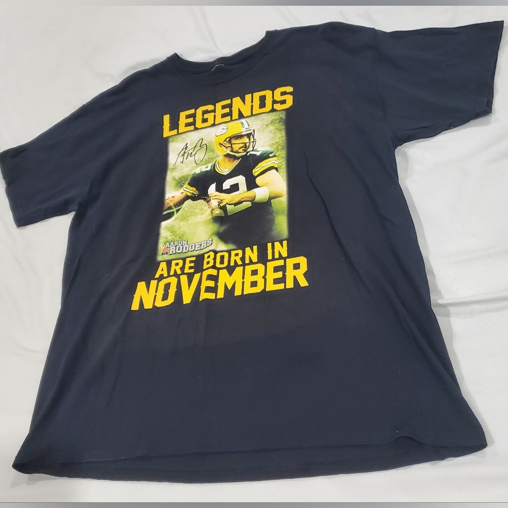 AARON RODGERS Legends T-shirt ☆ Green Bay Packers ☆ Mens XL ☆ EUC - Picture 3 of 6